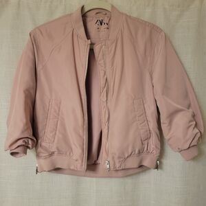 Zara Kids Pink Bomber Jacket